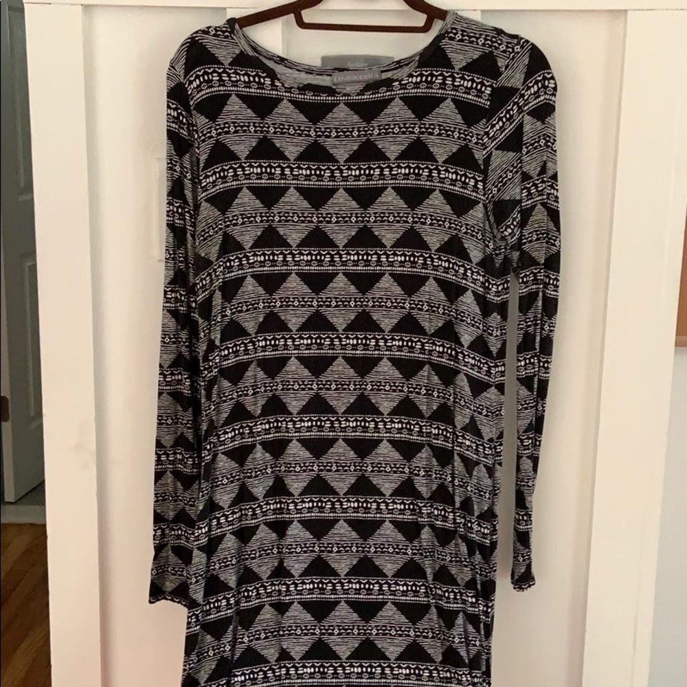 Black and White Bodycon Dress